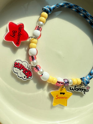 Supawstar Boy Charm Necklace