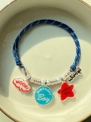 Handsome Boy Birthday Charm Necklace