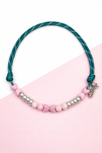Mint Rosé Heart Rope