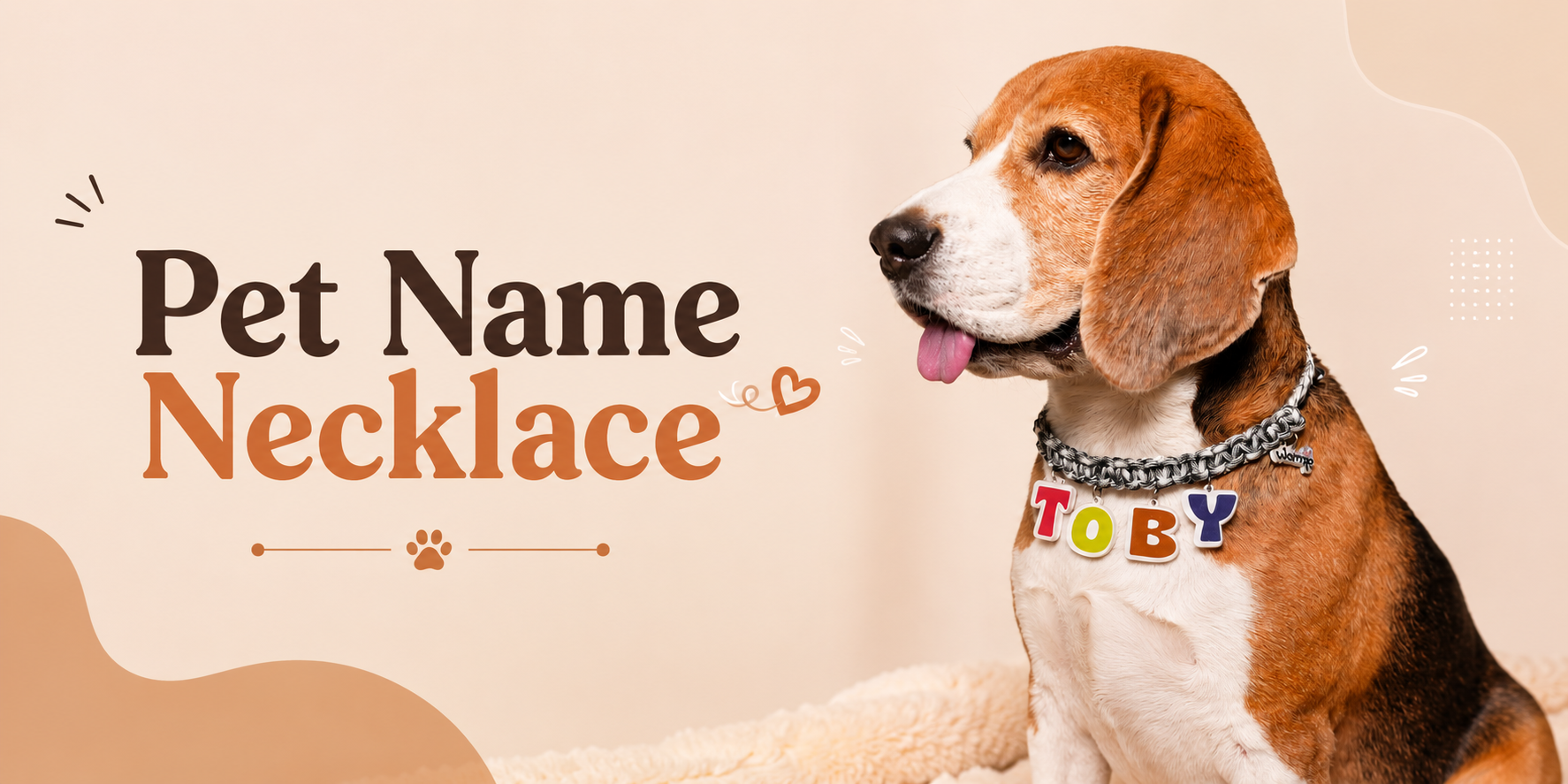 pet name collar customised