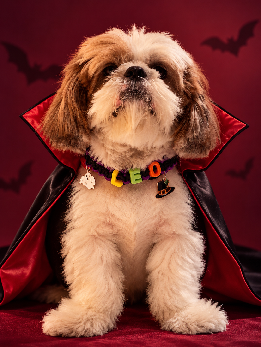 Spooky Name Necklace | Halloween Dog Necklace