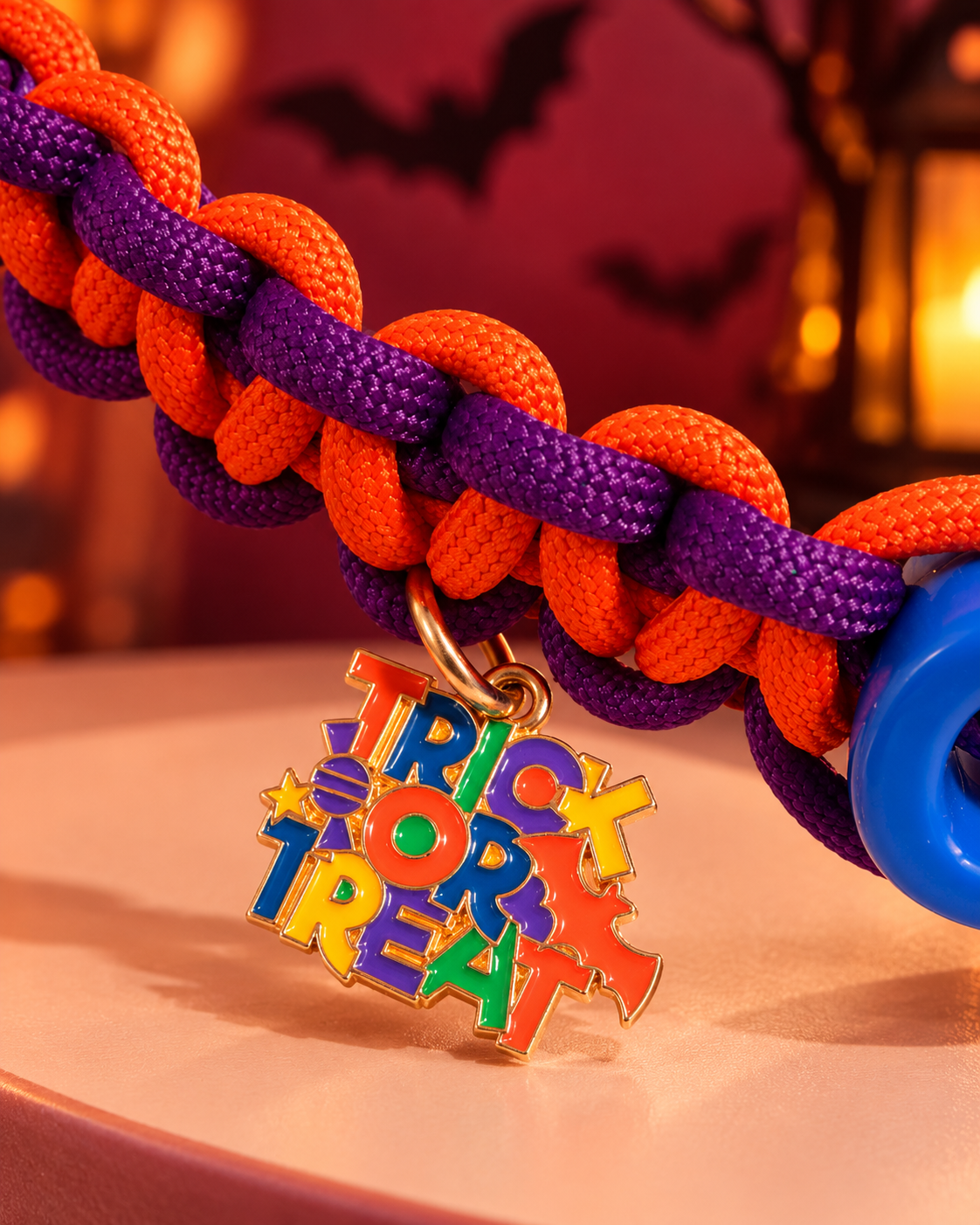 Spooky Name Necklace | Halloween Dog Necklace