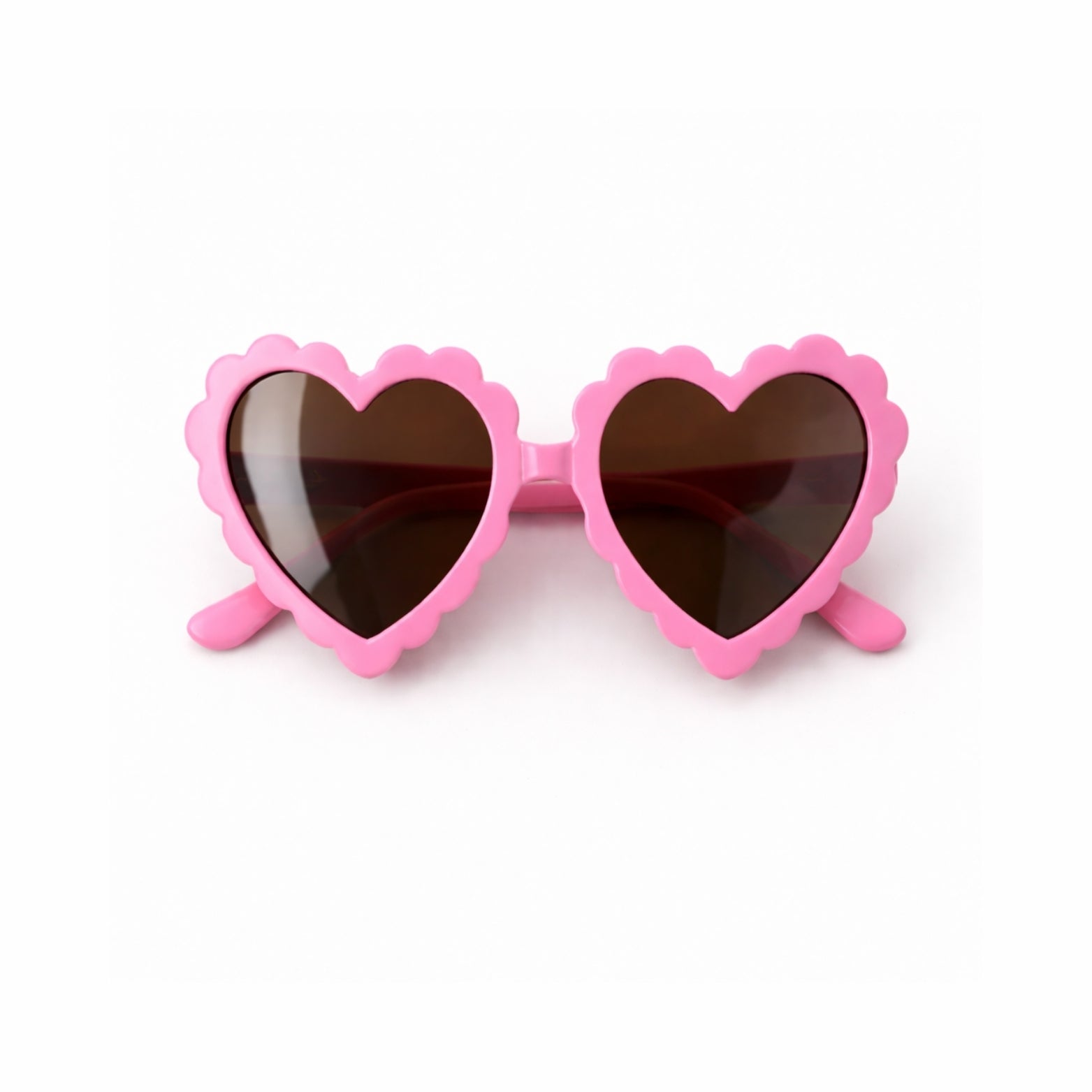 Hot Pink Heart-Shaped Dog Sunglasses – Cute UV Protection Shades