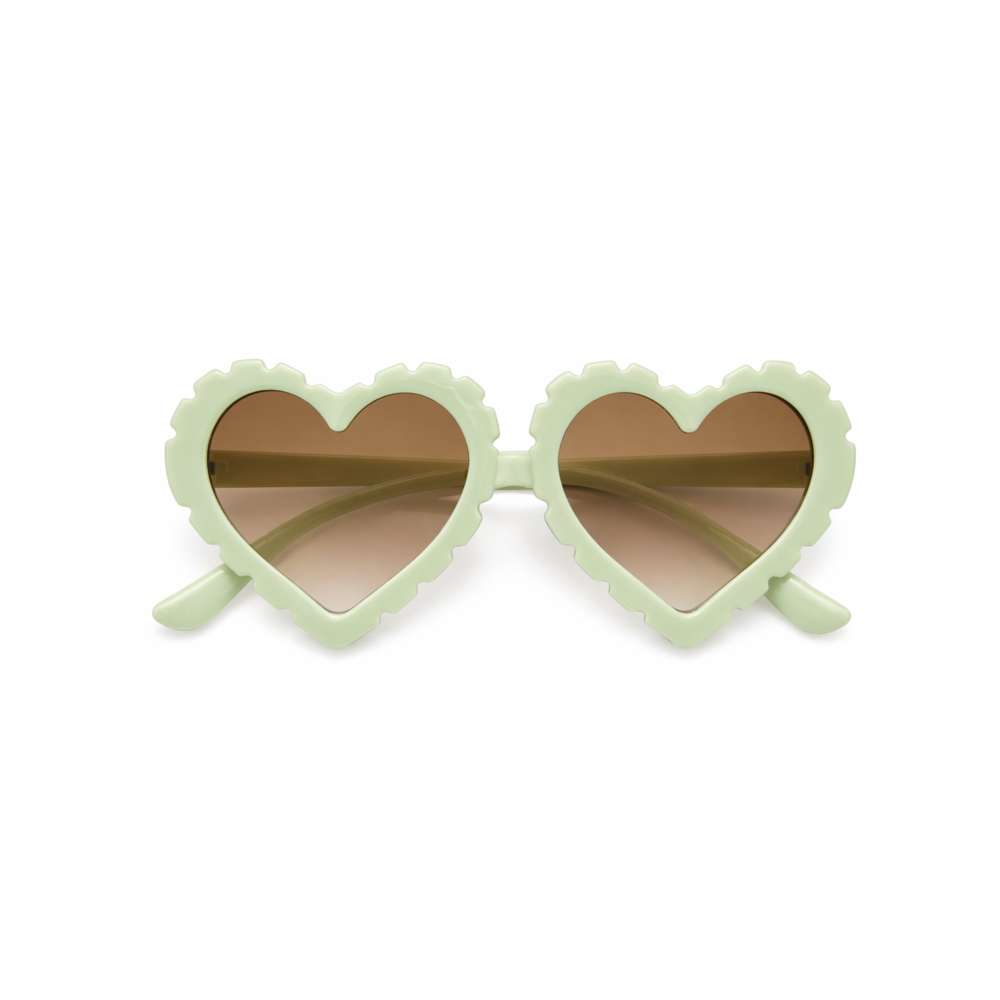 Pistachio Green Heart-Shaped Dog Sunglasses – Cute UV Protection Shades