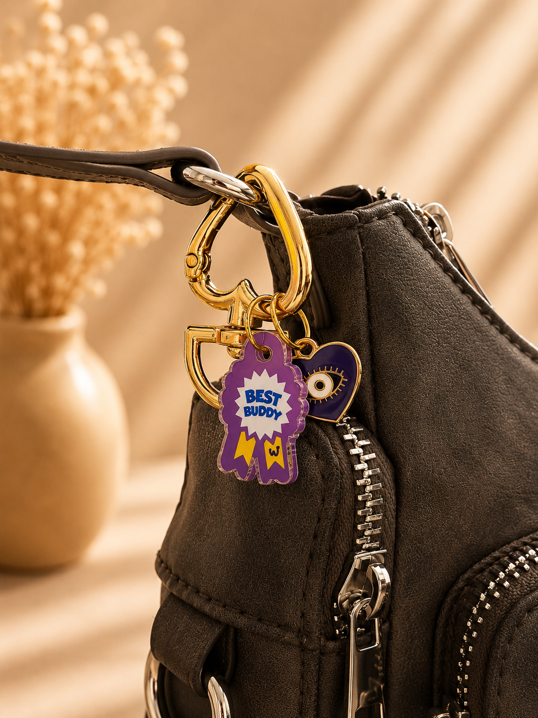 Best Buddy Pet Neck Rakhi + Matching Keychain Tag | Behen Special Rakhi Combo