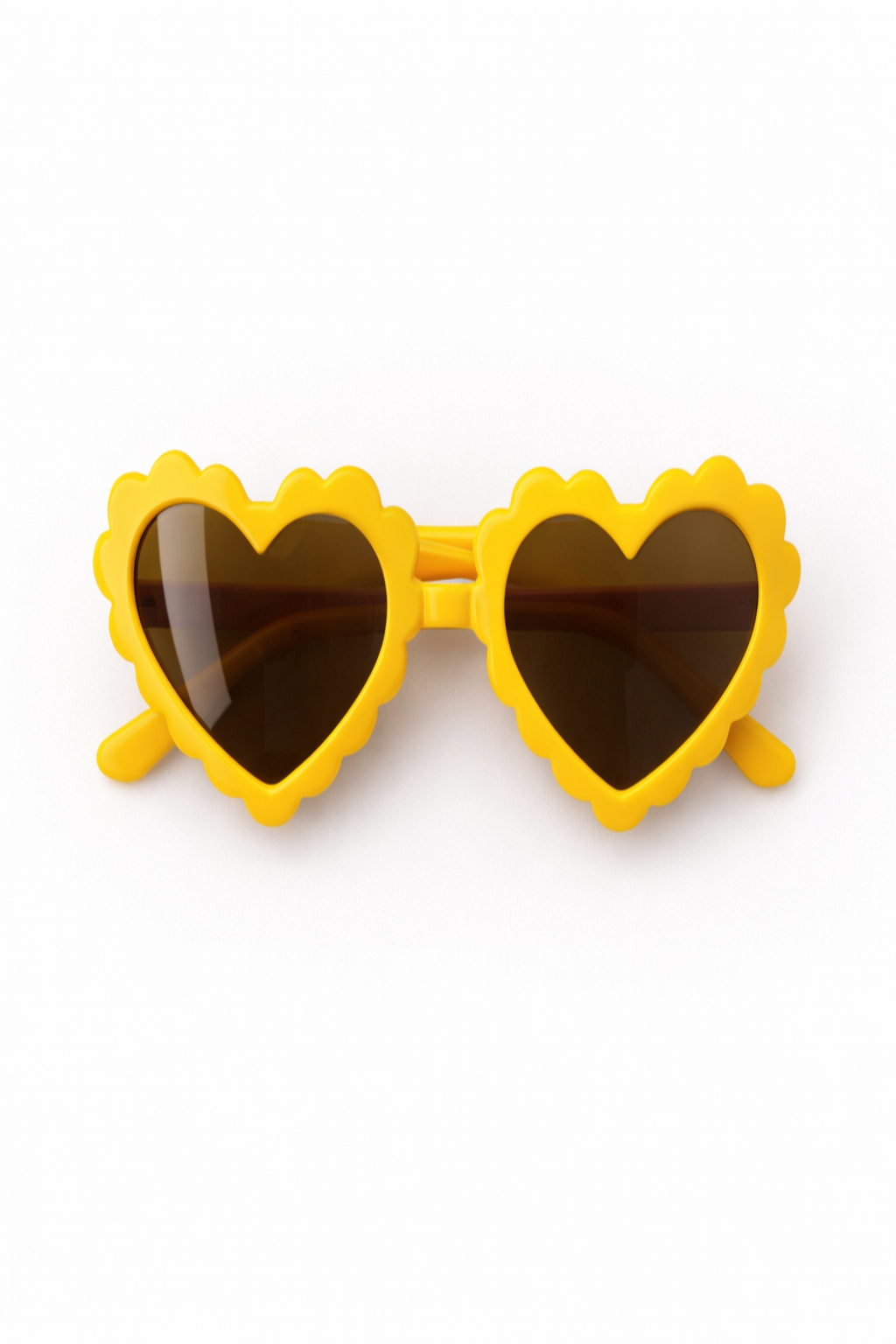 Sunny Yellow Heart-Shaped Dog Sunglasses – Cute UV Protection Shades