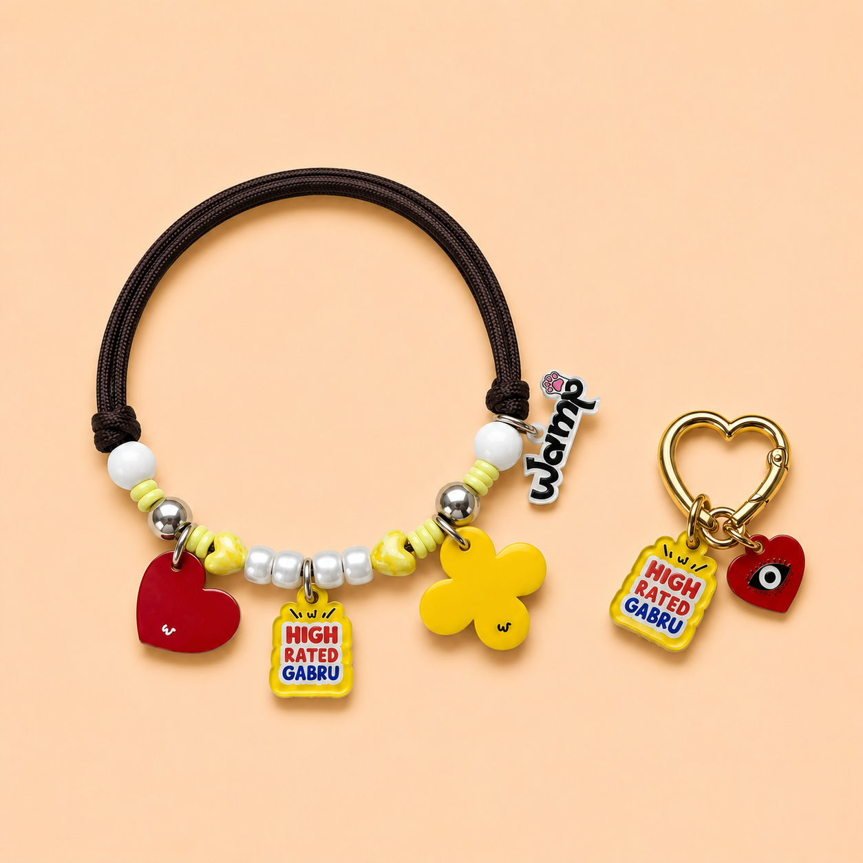 High Rated Gabru Pet Neck Rakhi + Matching Keychain Tag | Behen Special Rakhi Combo