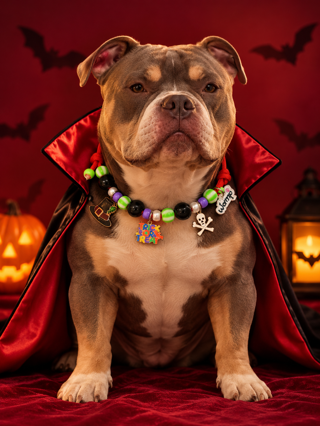 Trick or Treat Halloween Necklace | Halloween Dog Necklace