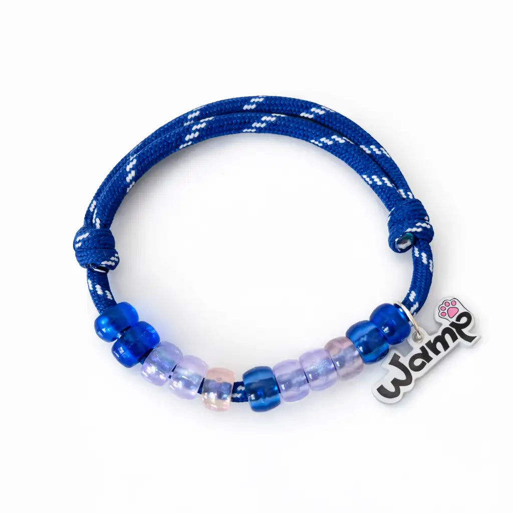 Blue Bead Cat Necklace