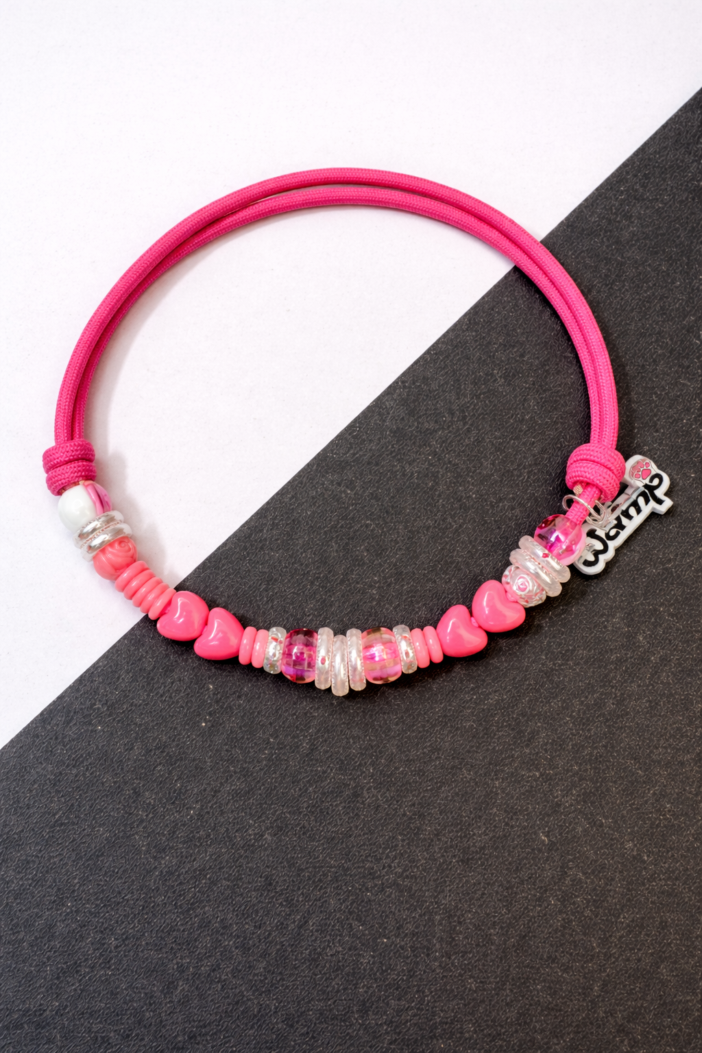Blush Candy Heart Rope