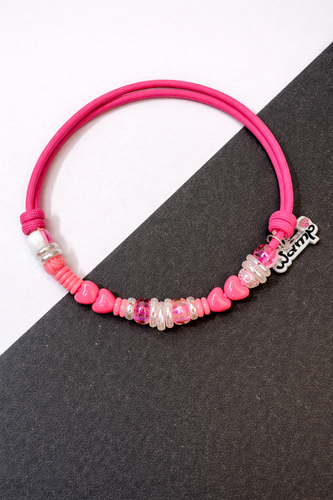 Blush Candy Heart Rope