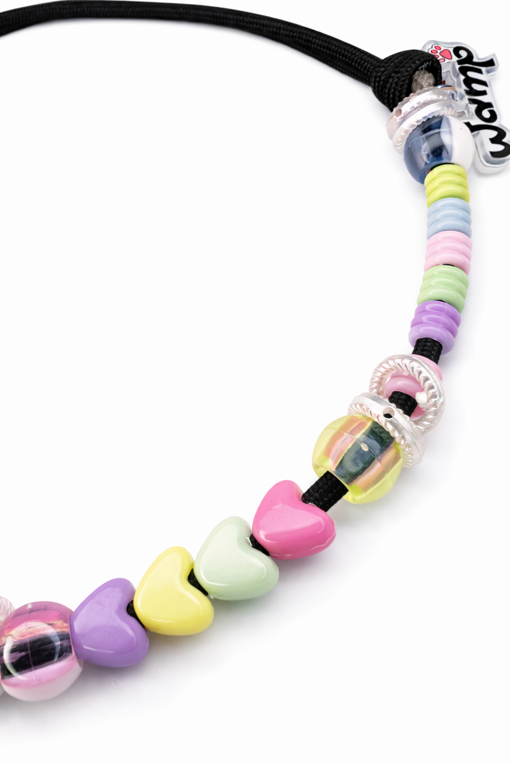 Red Pup Glitter Necklace