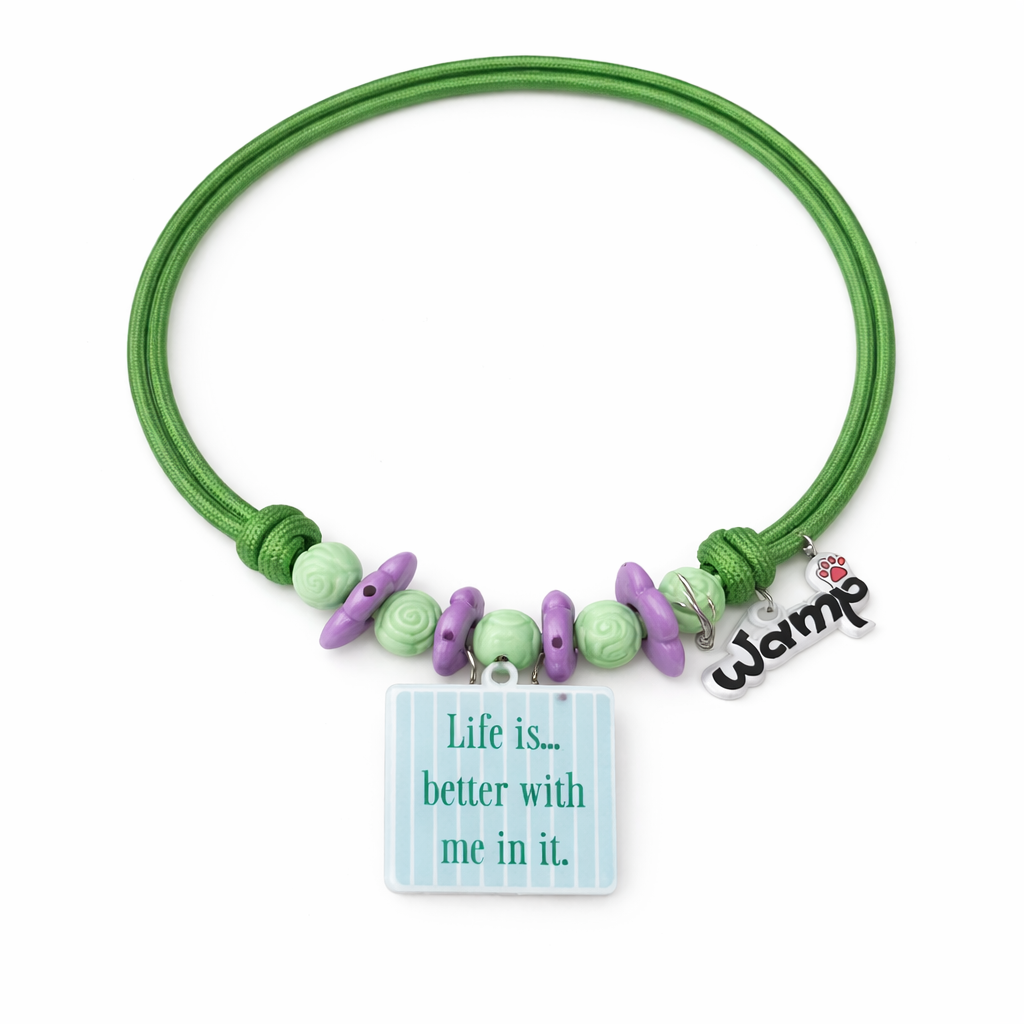 Life Is Better With Me Charm Necklace