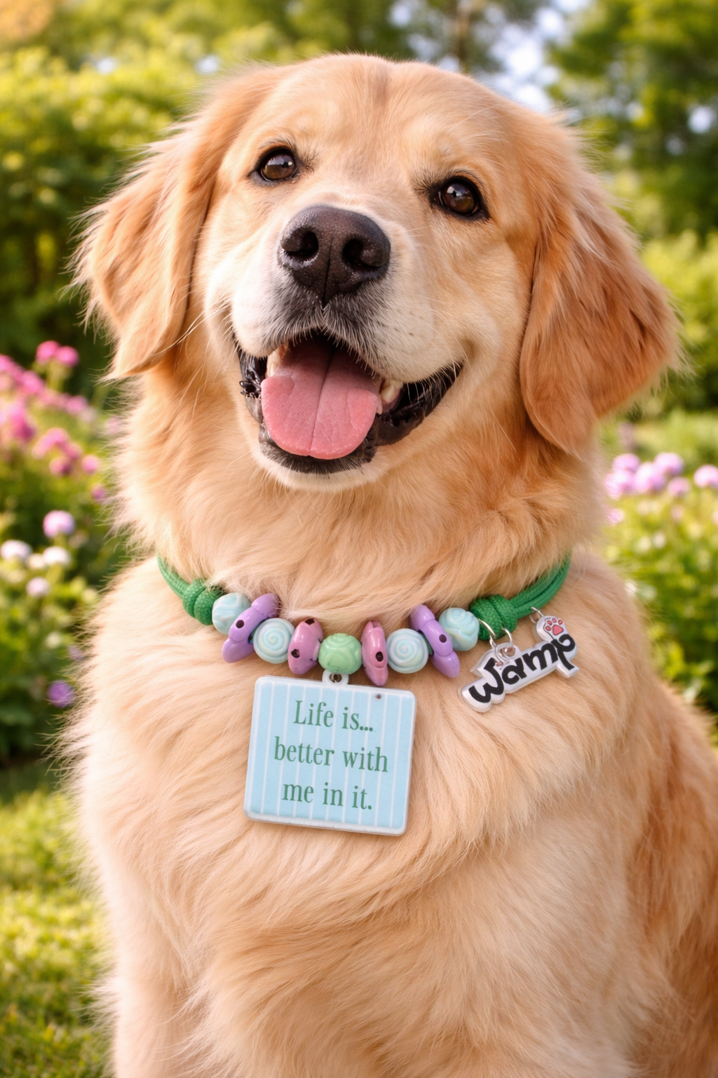 Life Is Better With Me Charm Necklace