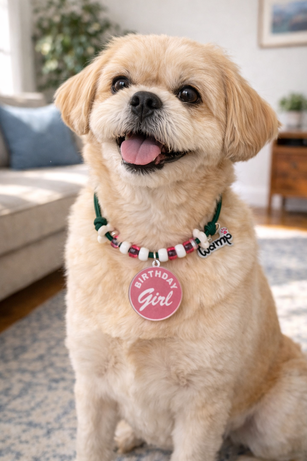 Minimal Birthday Girl Charm Necklace