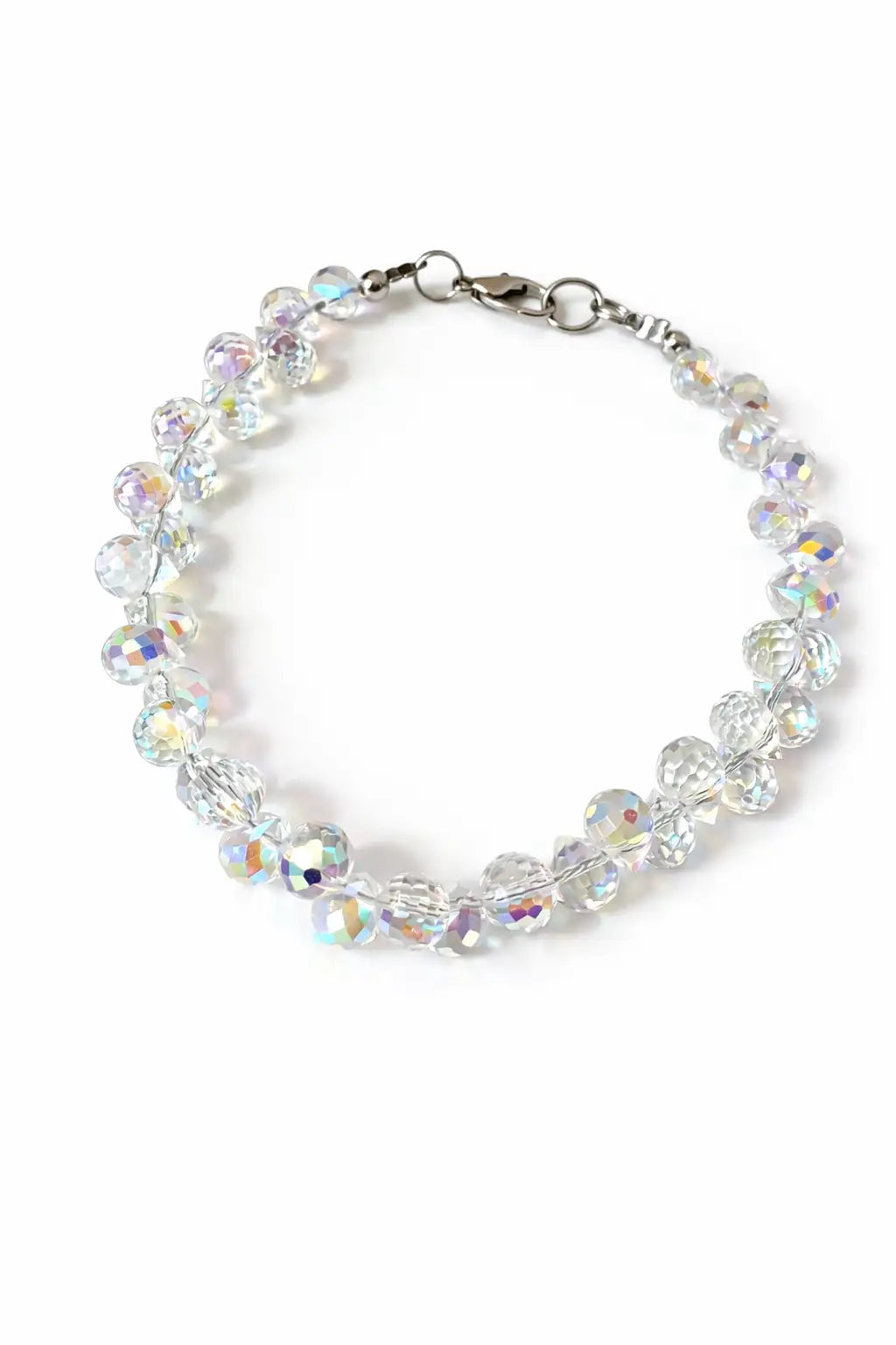 Clear Crystal Cat Necklace