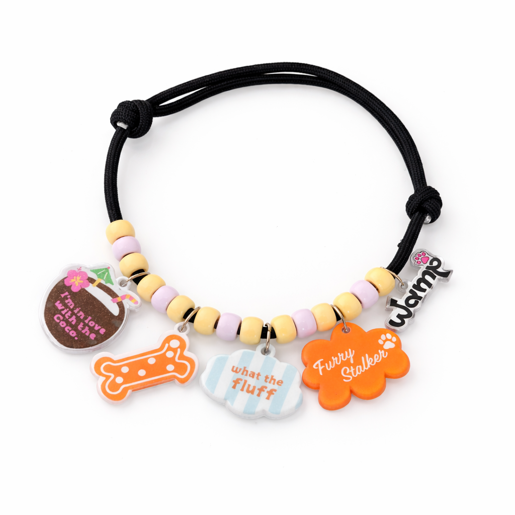 Furry Stalker Multi-Charm Statement Necklace