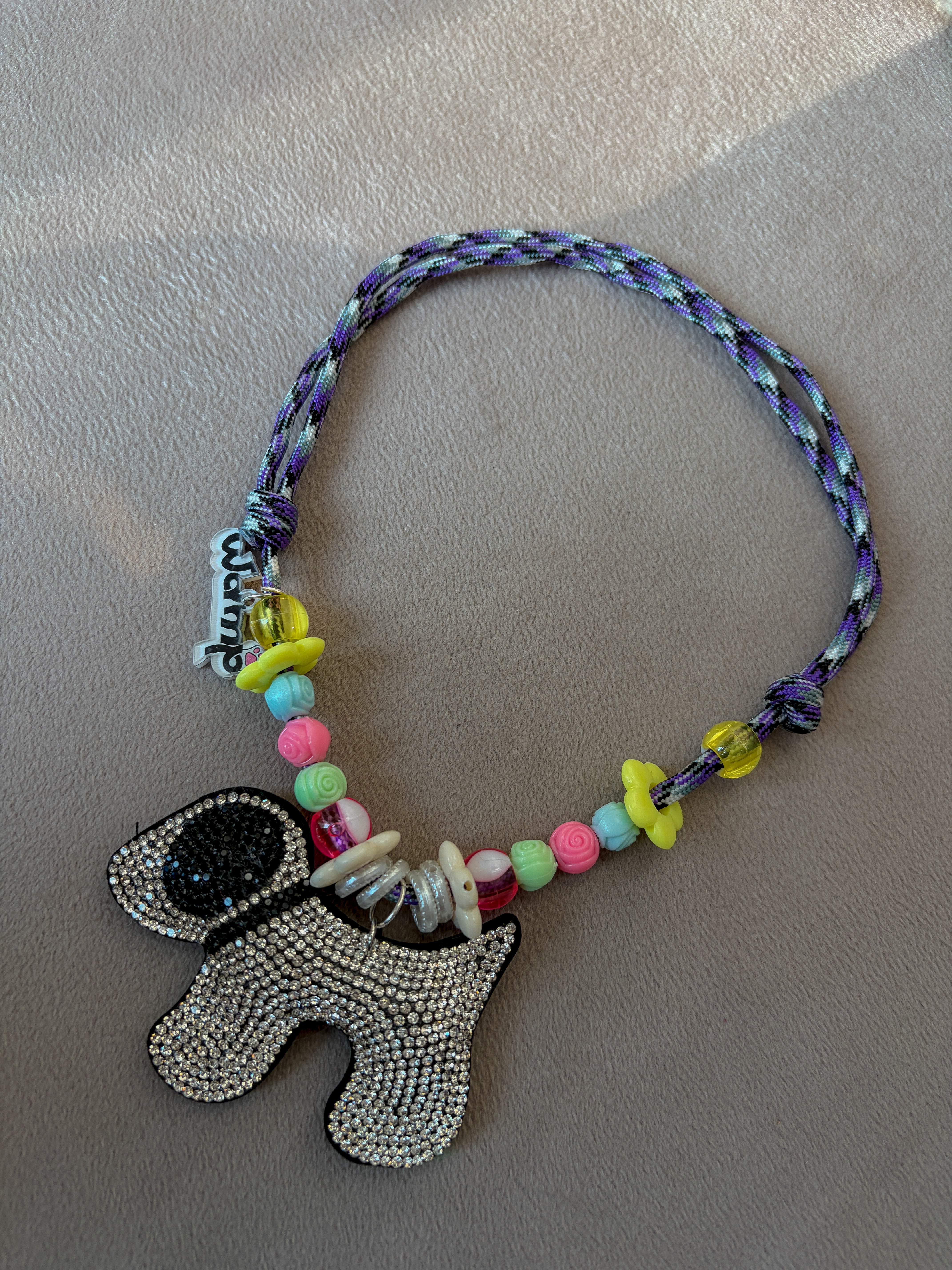 WAMP Glitter Dog Necklace