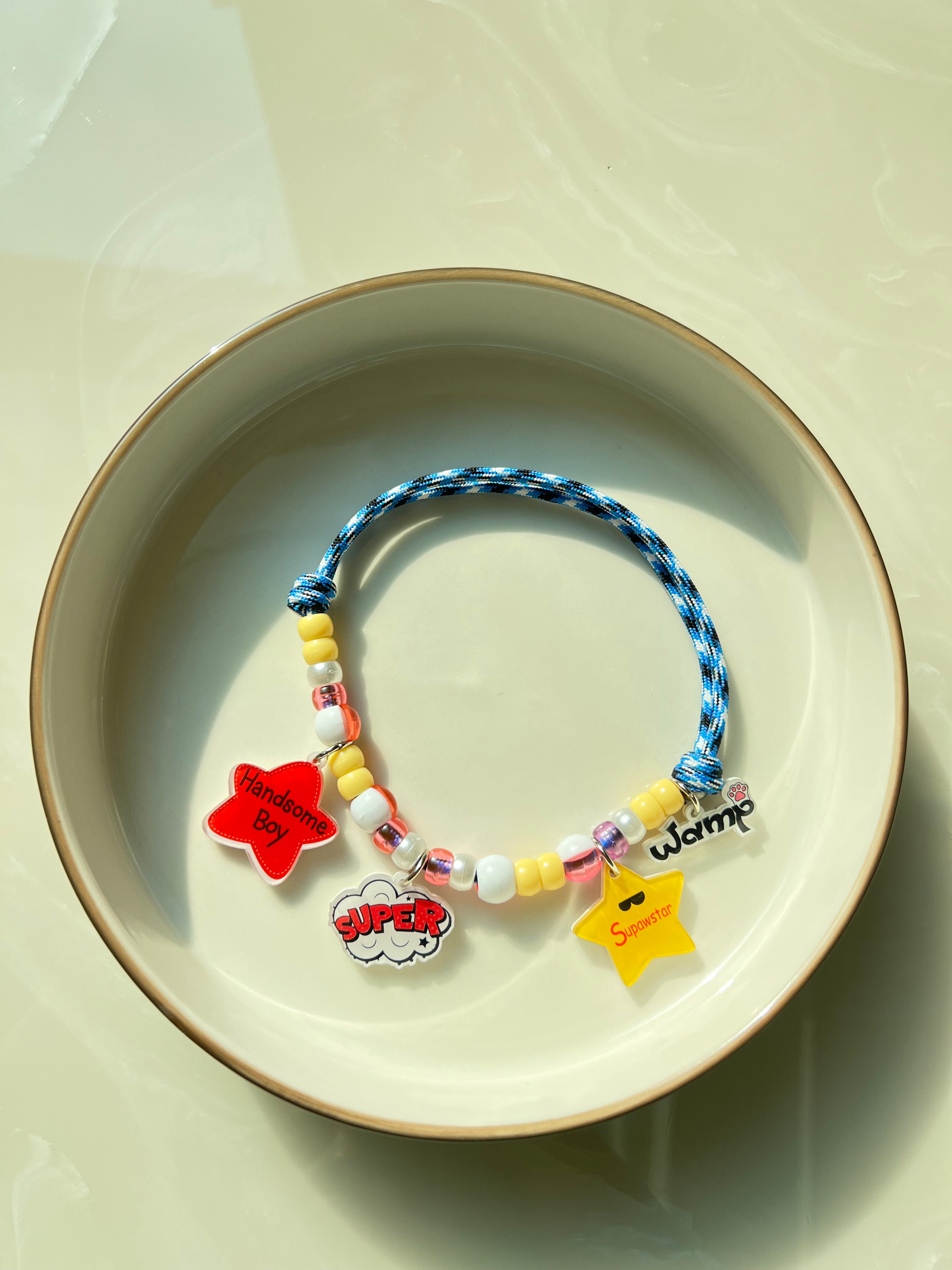 Supawstar Boy Charm Necklace