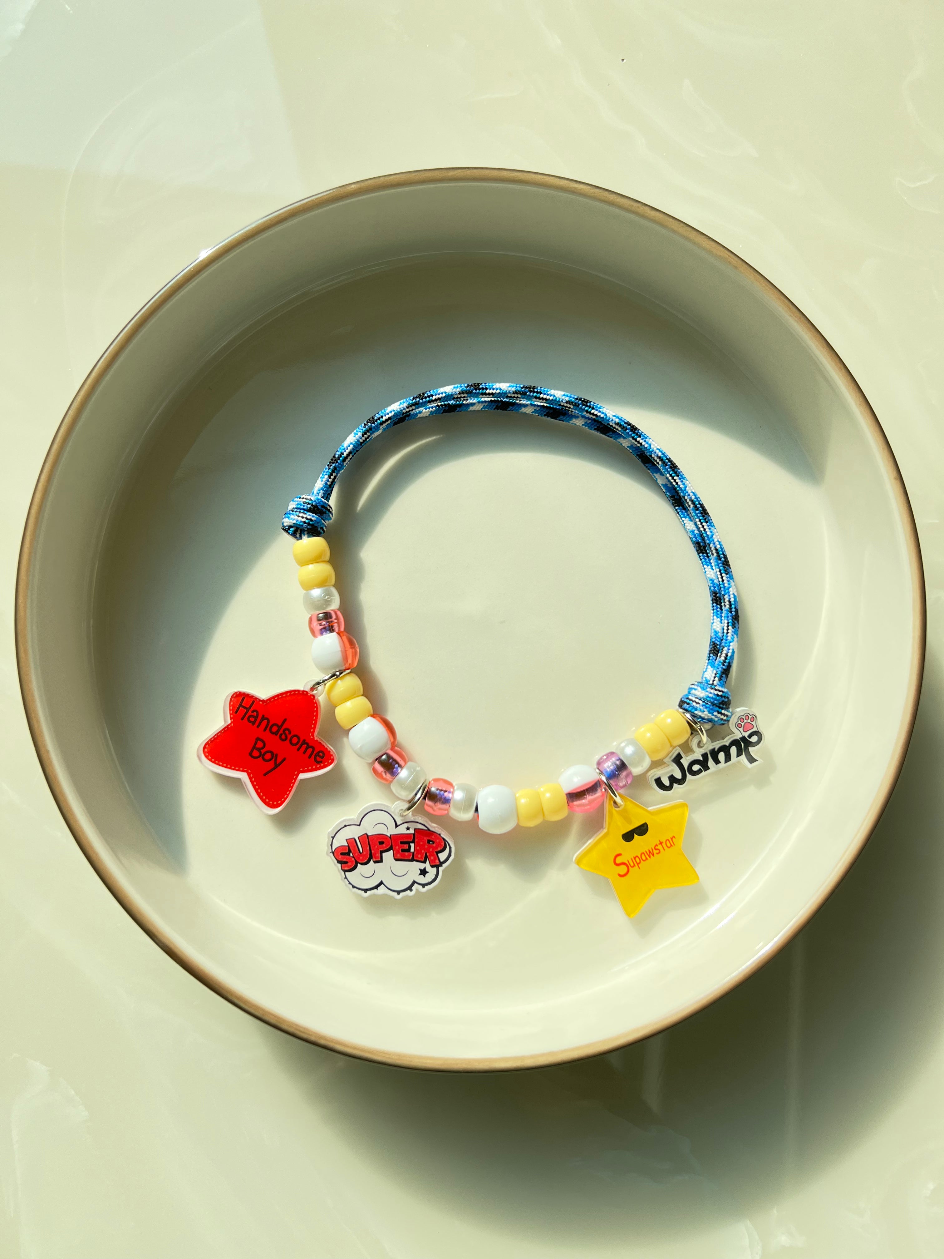 Supawstar Boy Charm Necklace