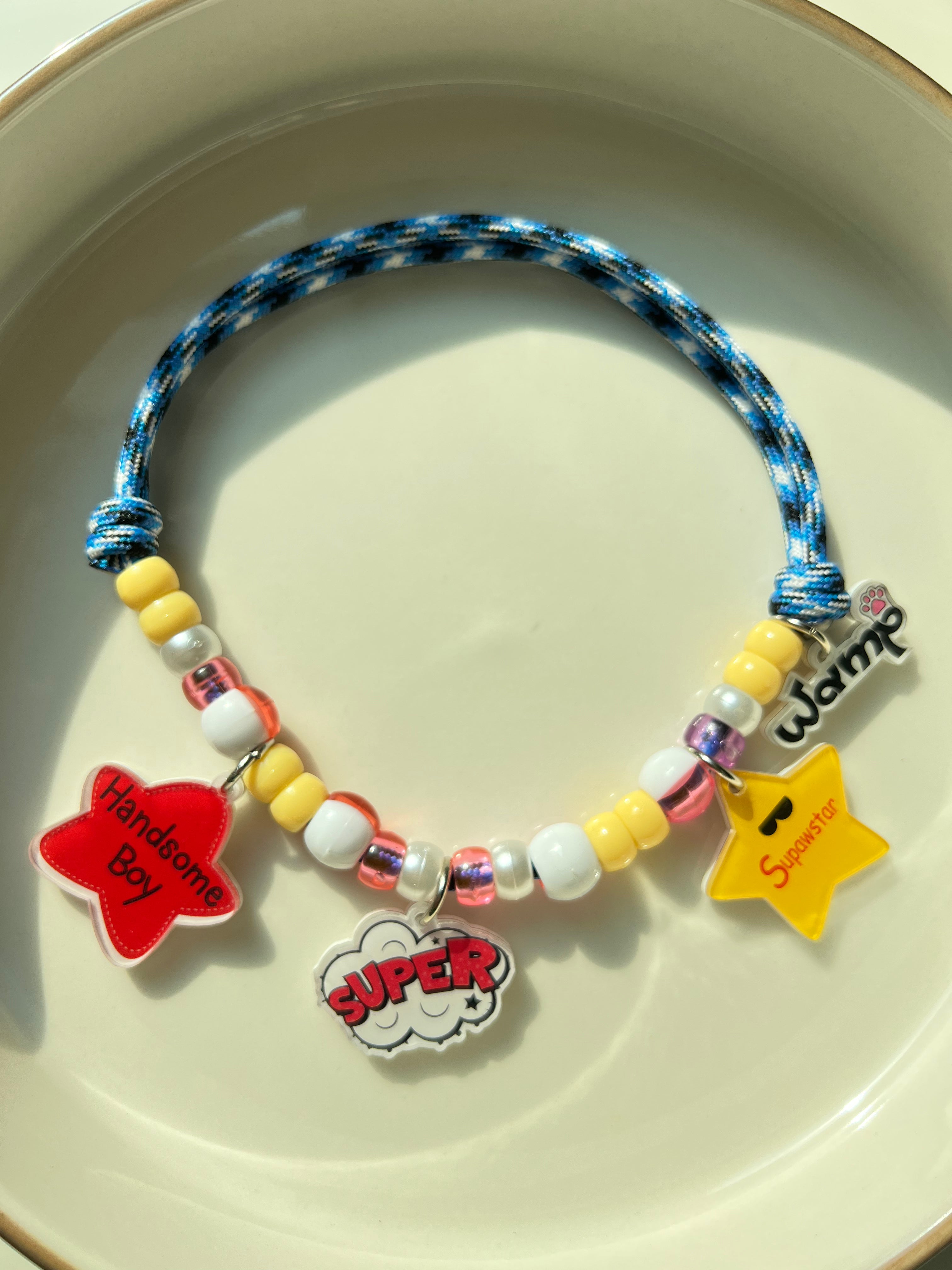 Supawstar Boy Charm Necklace