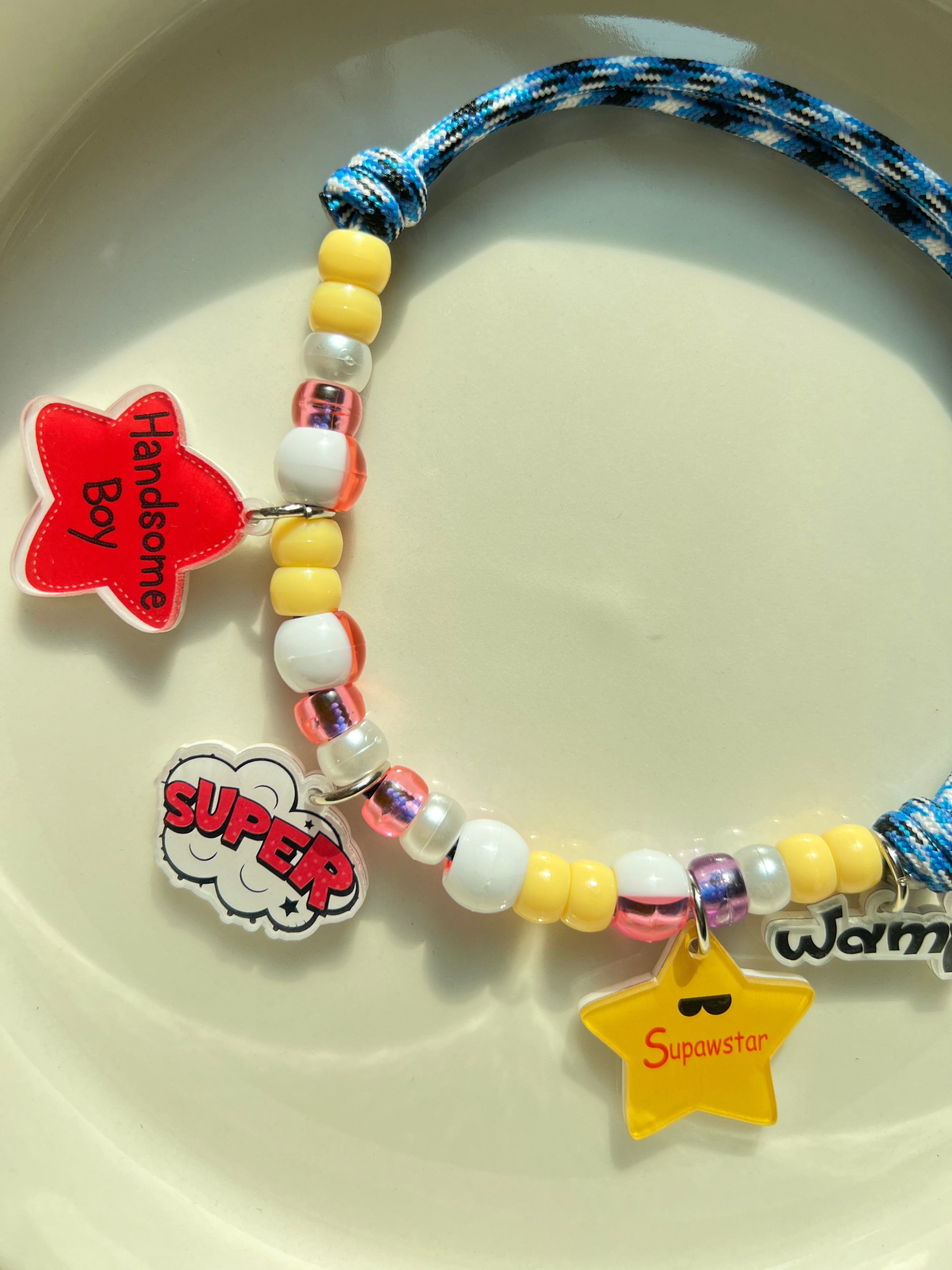 Supawstar Boy Charm Necklace
