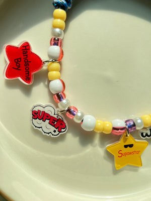 Supawstar Boy Charm Necklace