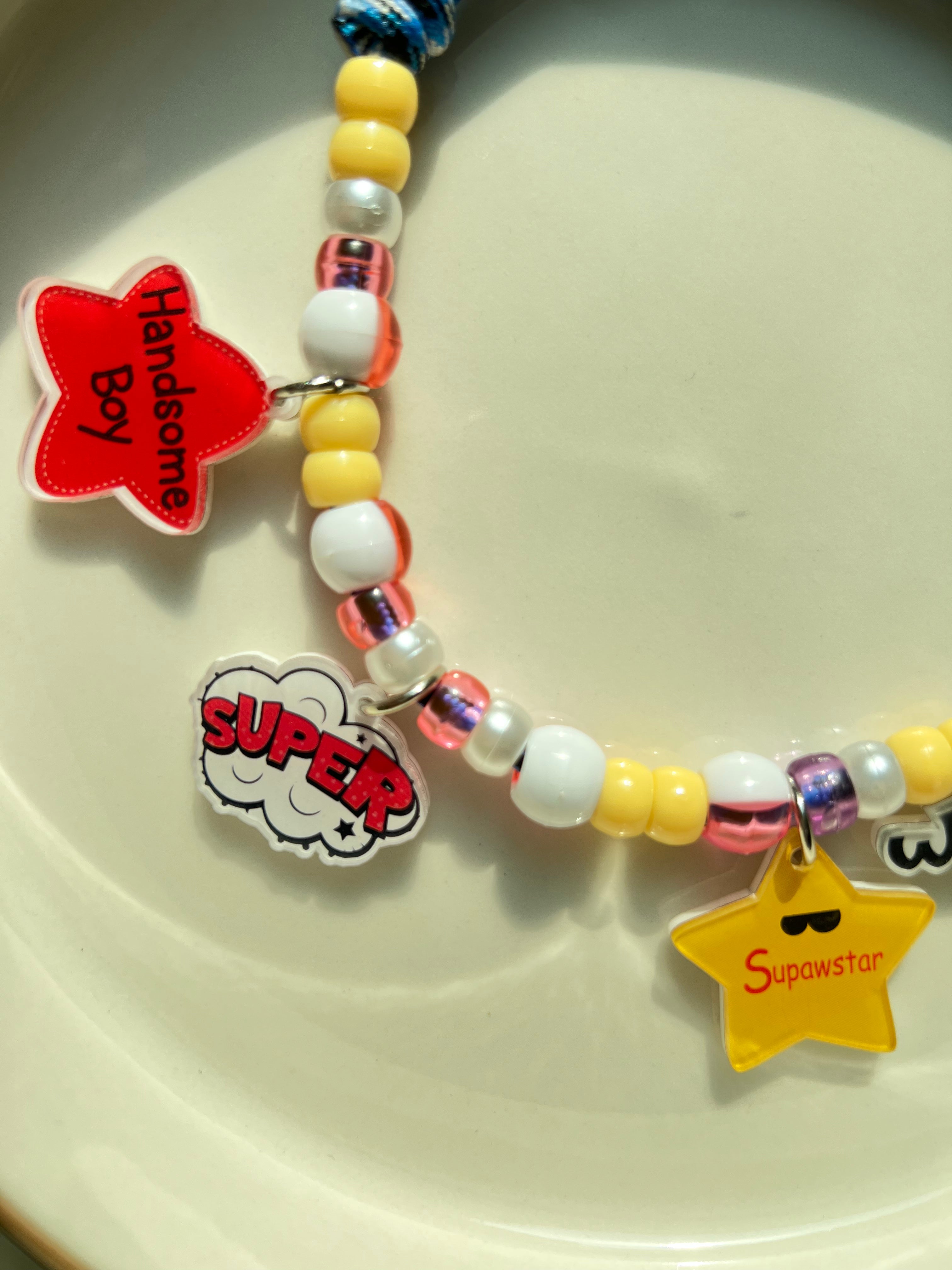 Supawstar Boy Charm Necklace