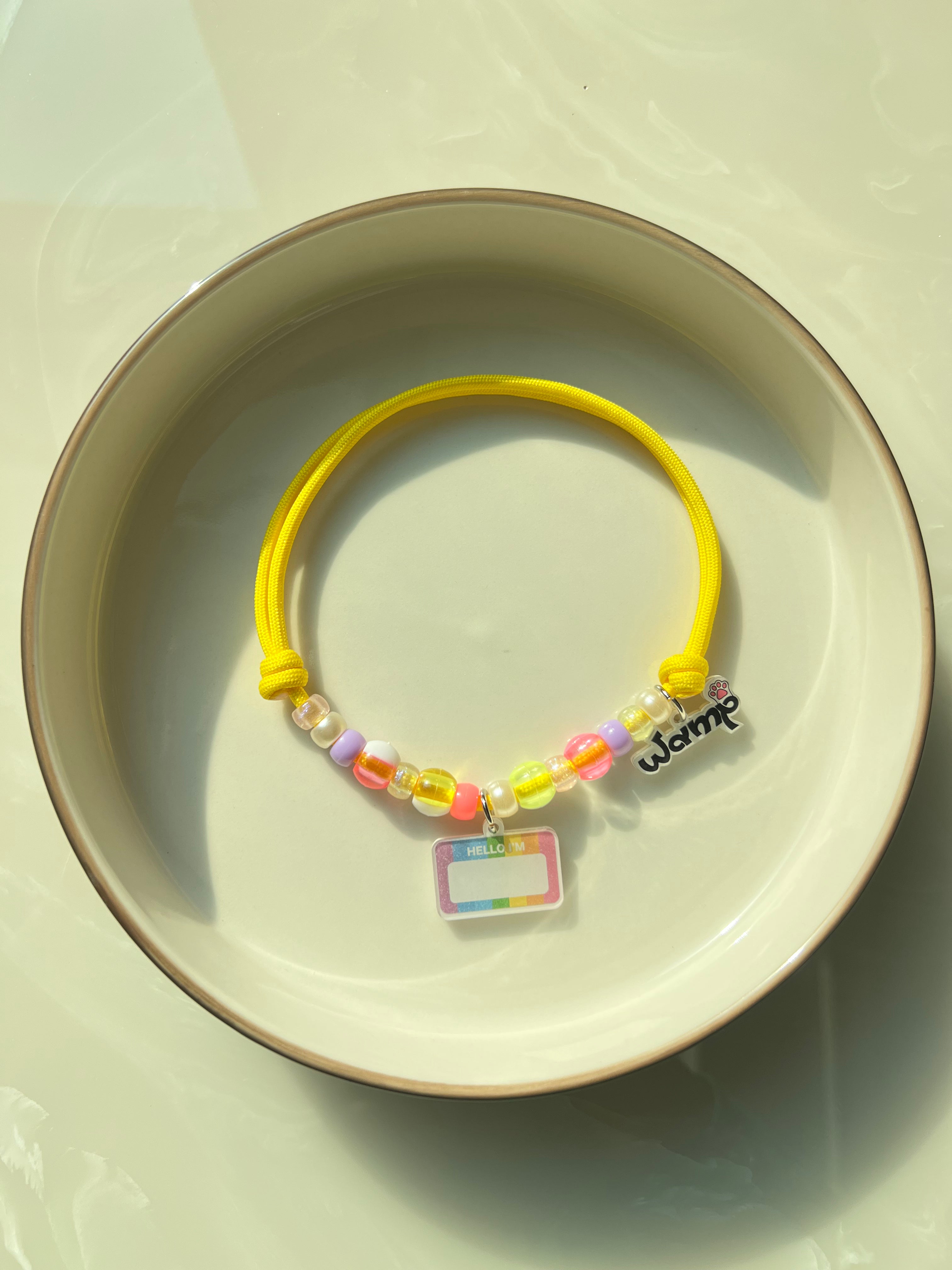 Personalised Hello ID Name Charm Necklace