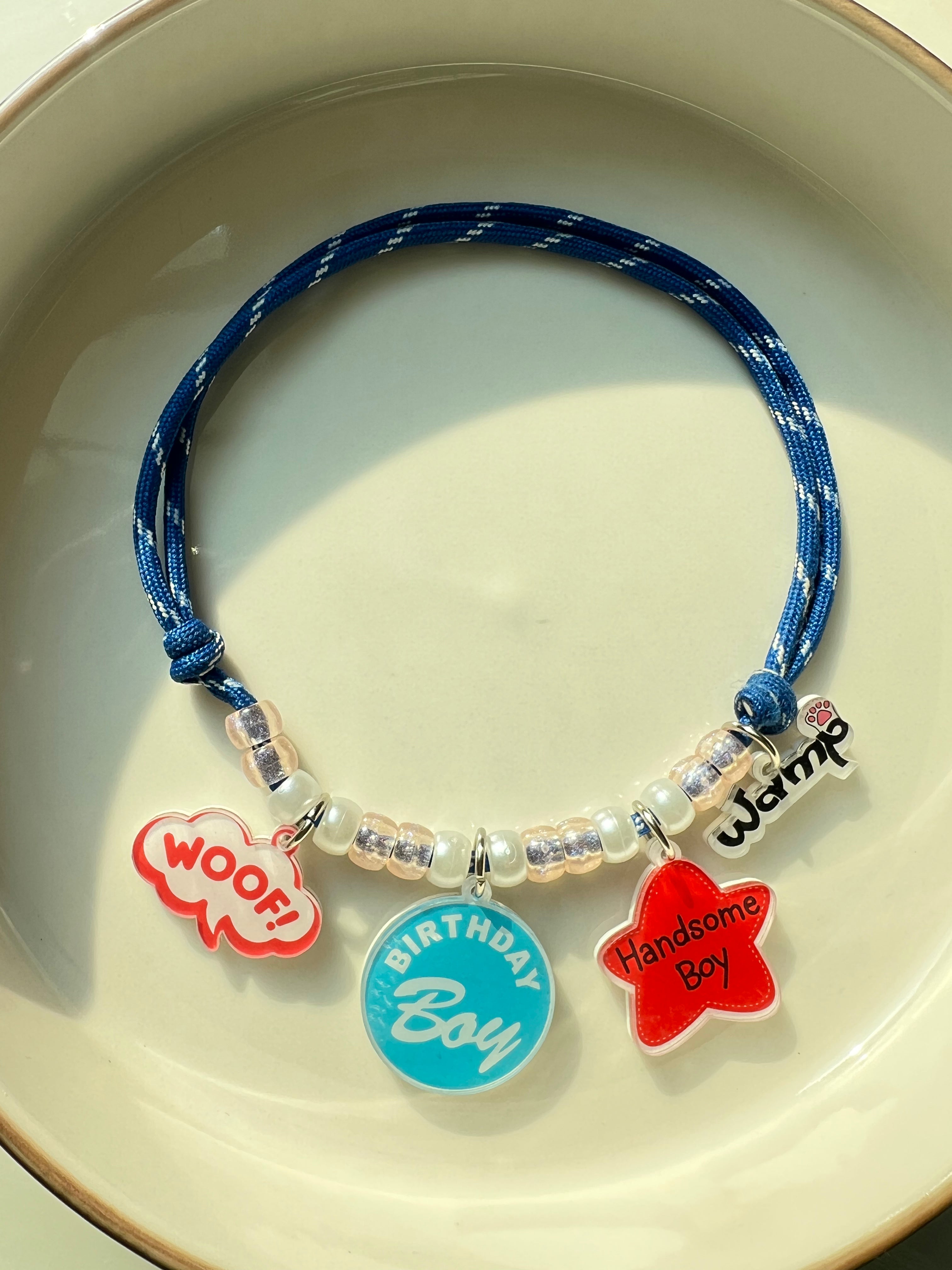 Handsome Boy Birthday Charm Necklace