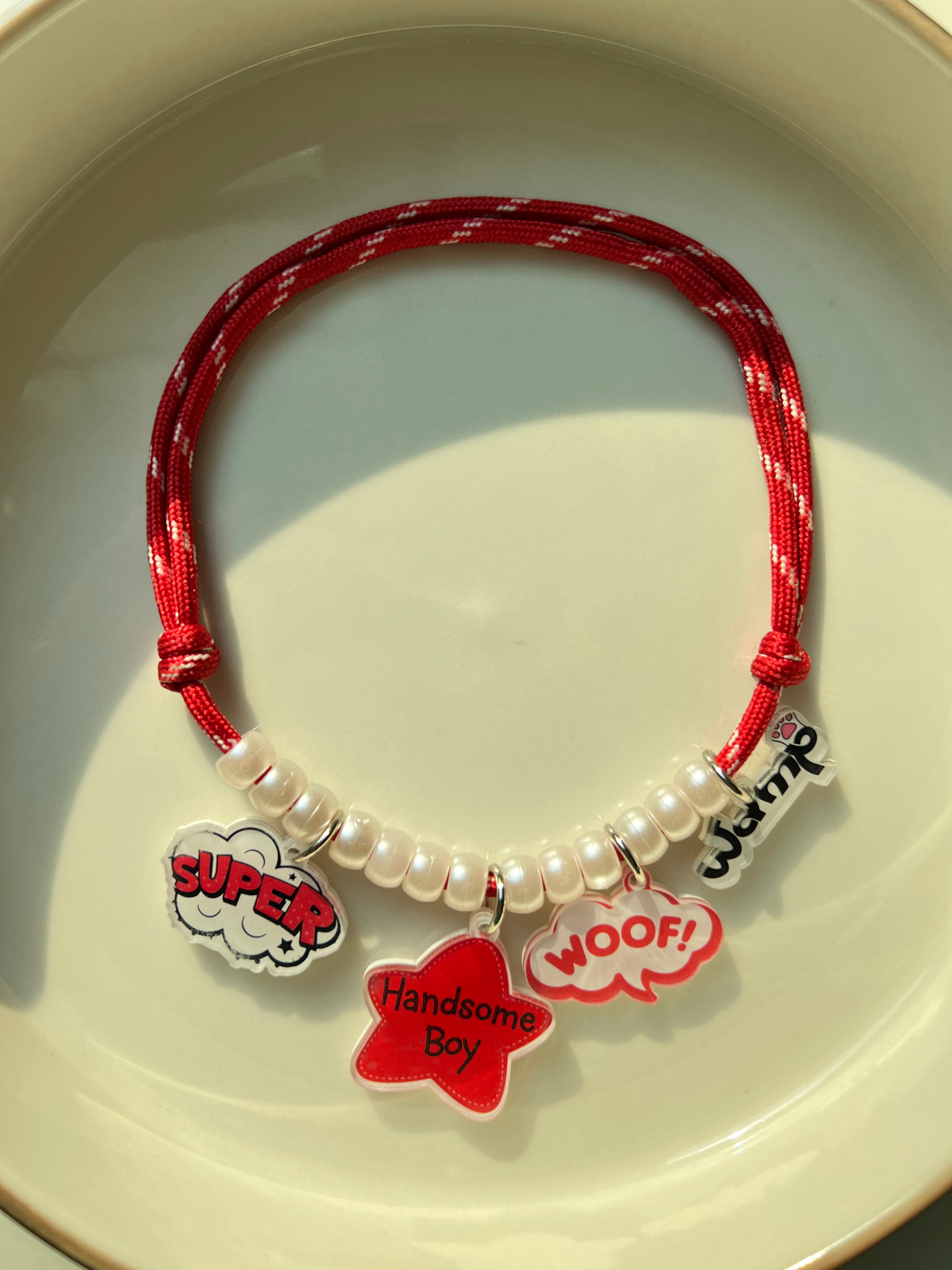 Handsome Woof Charm Necklace