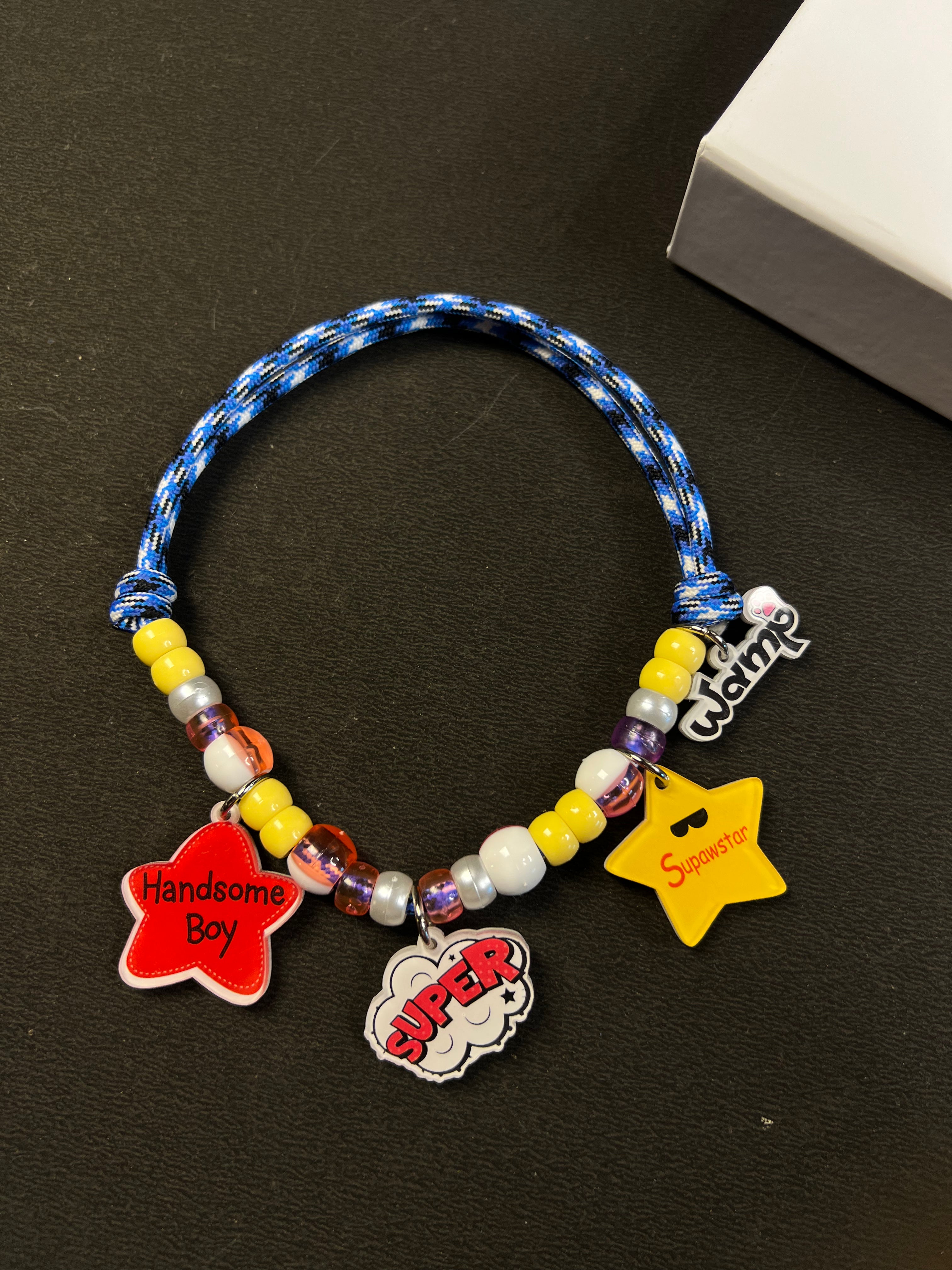 Supawstar Boy Charm Necklace