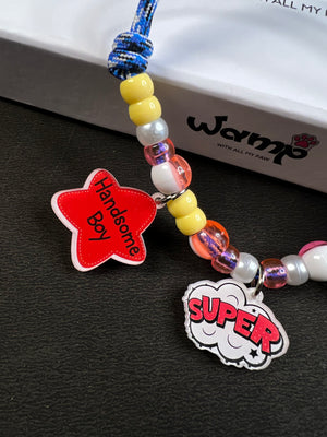 Supawstar Boy Charm Necklace