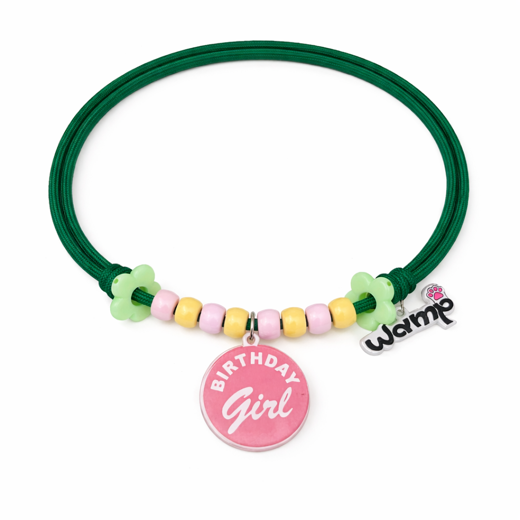 Pastel Birthday Girl Charm Necklace