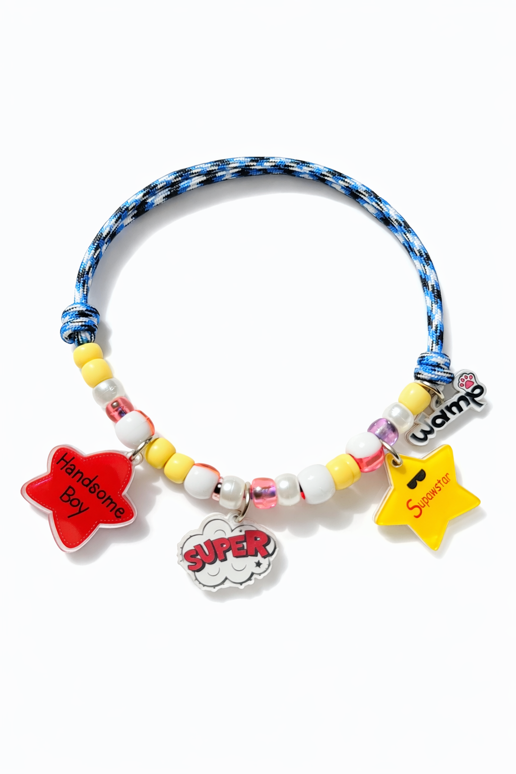 Supawstar Boy Charm Necklace
