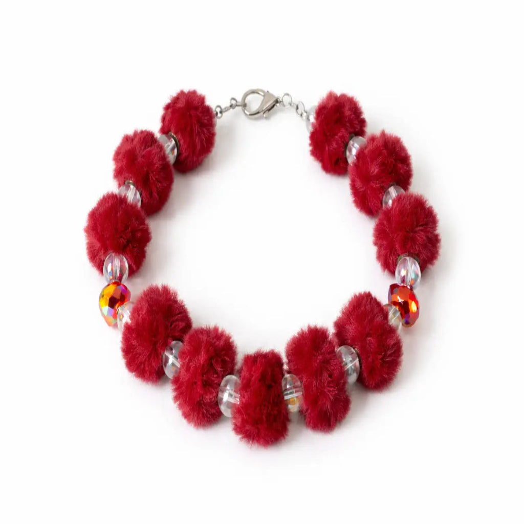 Velvet Ruby Cat Necklace