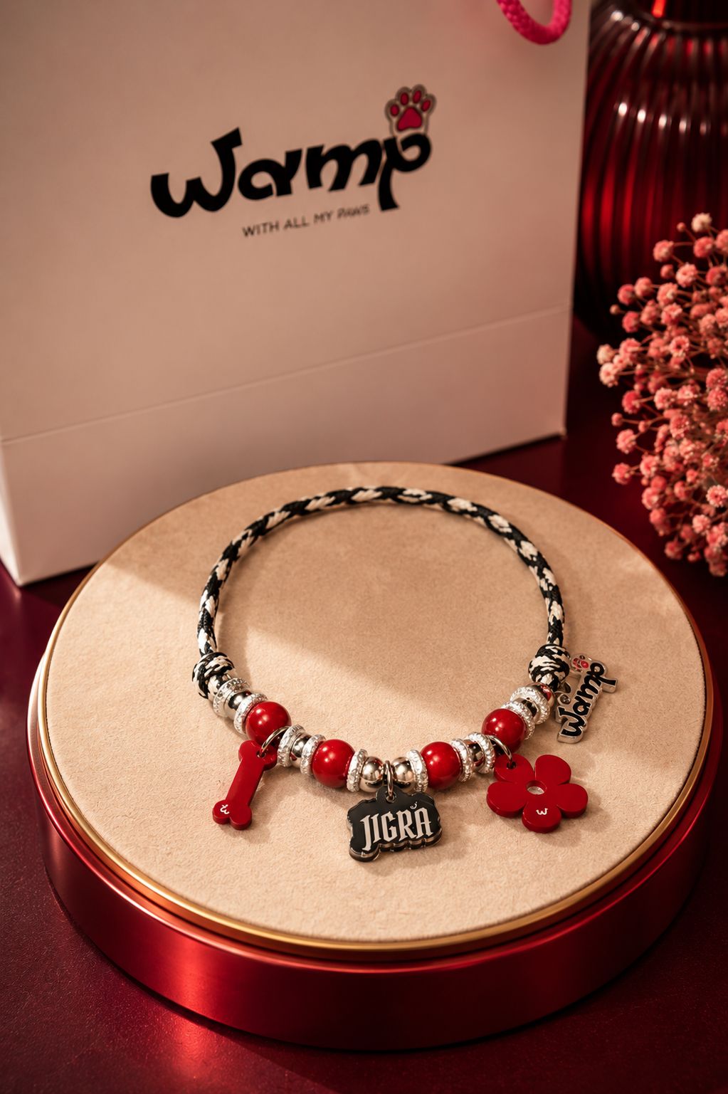 jigra pet neck rakhi for dogs and cats